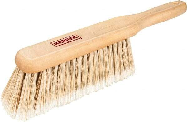 Harper Brush - 14" OAL, Synthetic Counter Brush - 2-1/4" Bristle Length, 8" Long x 1-3/4" Wide Head, Straight Wood Handle, Beige - USA Tool & Supply