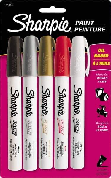 Dymo - Assorted Colors Oil Based Paint Marker - Medium Tip - USA Tool & Supply