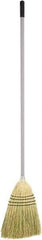 Harper Brush - 53-1/2" OAL Corn Blend Bristle Broom - 39" Long Metal Handle, 14-1/2" Bristle Length, 10" Wide - USA Tool & Supply