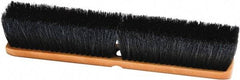 Harper Brush - 36" Medium Duty Synthetic Push Broom - 3" Bristle Length, Wood Block, Threaded Handle Connection, Handle Sold Separately - USA Tool & Supply