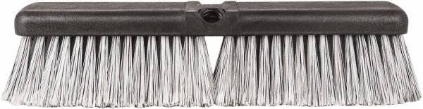 Harper Brush - 14" OAL, Vehicle Wash Brush - Black Flagged Plastic Bristles, 2-1/4" Trim Length - USA Tool & Supply