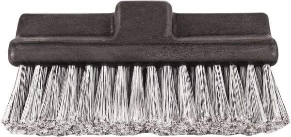 Harper Brush - 10" OAL, Vehicle Brush - Black Flagged Plastic Bristles, 2-1/4" Trim Length - USA Tool & Supply