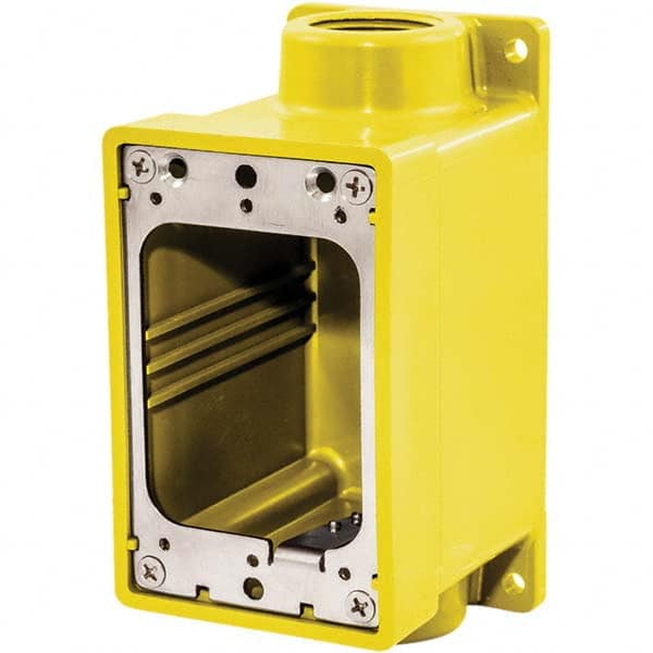 Hubbell Wiring Device-Kellems - Electrical Outlet Boxes & Switch Boxes Enclosure Type: Device Box Enclosure Shape: Rectangle - USA Tool & Supply