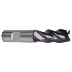 4mm Dia. - 57mm OAL - 4 FL Variable Helix Nano-A Carbide End Mill - USA Tool & Supply