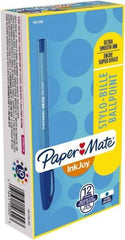 Paper Mate - 1mm Ball Point Ball Point Pen - Blue - USA Tool & Supply