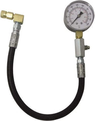 Lang - 1.38' Hose Length, 2,000 Max psi, Mechanical Automotive Diesel Compression Tester - 2 Lb Graduation - USA Tool & Supply