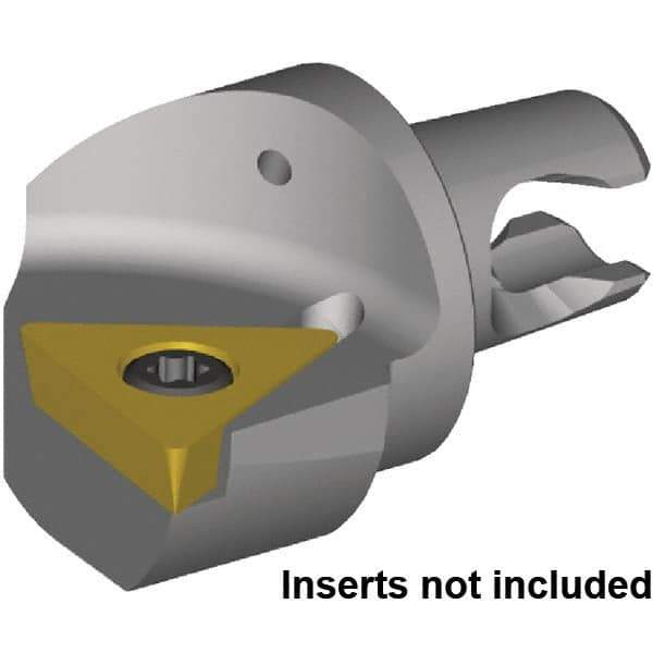 Kennametal - Right Hand Cut, 25mm Min Bore Diam, Size KM2016 Steel Modular Boring Cutting Unit Head - 20mm Max Bore Depth, Through Coolant, Compatible with TP..16T308, TP..3252 - USA Tool & Supply