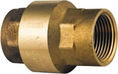 BONOMI - 1-1/2" Brass Check Valve - Spring Check, NPT, 400 WOG - USA Tool & Supply