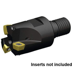 Kennametal - 35mm Cut Diam, 1.5mm Max Depth, M16 29mm Shank Diam, Modular Connection Indexable High-Feed End Mill - Screw Holding Method, XD..090408 Insert, 7792VXD09 Toolholder, Through Coolant - USA Tool & Supply