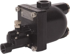 PRO-SOURCE - 3/4" Inlet, Zero Air Loss Condensate Drain Valve - 1/2" NPT Outlet, 87 to 175 psi - USA Tool & Supply