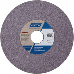 Norton - 7" Diam x 1-1/4" Hole x 1/2" Thick, I Hardness, 60 Grit Surface Grinding Wheel - Aluminum Oxide, Type 1, Medium Grade, Vitrified Bond - USA Tool & Supply