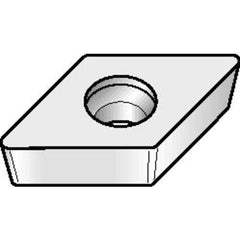 DCMW 432 None|W THM, 1/32″ Corner Radius, 3/16″ Thick, 1/2″ Inscribed Circle, Uncoated, Turning Indexable Insert - USA Tool & Supply