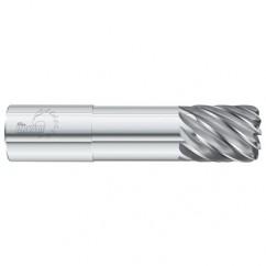 5/8 Dia. x 4 Overall Length 4-Flute .090 C/R Solid Carbide SE End Mill-Round Shank-Center Cut-Uncoated - USA Tool & Supply