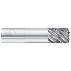 5/8 Dia. x 4 Overall Length 4-Flute .090 C/R Solid Carbide SE End Mill-Round Shank-Center Cut-Uncoated - USA Tool & Supply