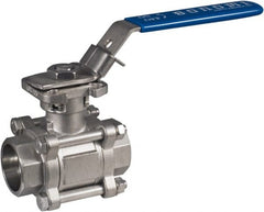 BONOMI - 1" Pipe, Full Port, Stainless Steel Ball Valve - Exact Industrial Supply