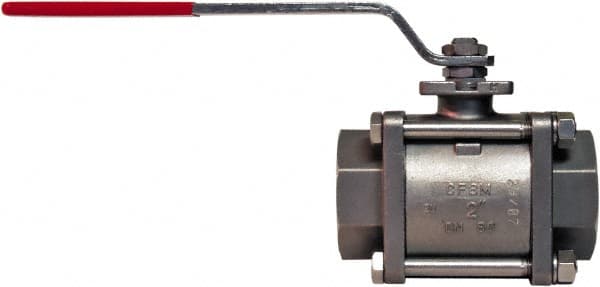 BONOMI - 2" Pipe, Full Port, Stainless Steel Steam Service Ball Valve - Exact Industrial Supply