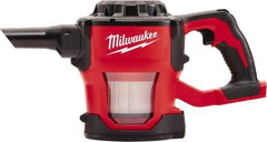 Milwaukee Tool - Cordless Vacuum Cleaner - 18 Volts, 0.3 hp, 18 Amps - USA Tool & Supply