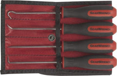 GearWrench - 4 Piece Hook & Pick Set - Dual Composite - USA Tool & Supply