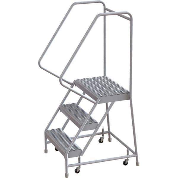 TRI-ARC - Rolling & Wall Mounted Ladders & Platforms Type: Rolling Warehouse Ladder Style: Rolling Safety Ladder - USA Tool & Supply
