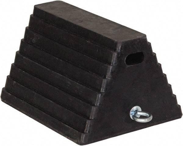 Buyers Products - 10" Wide x 6" High x 8" Deep, Rubber Wheel Chock - USA Tool & Supply