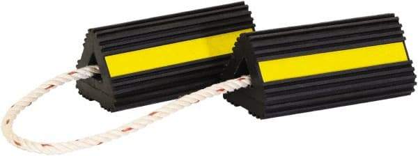 Buyers Products - 4" Wide x 8" High x 4" Deep, Rubber Wheel Chock - USA Tool & Supply