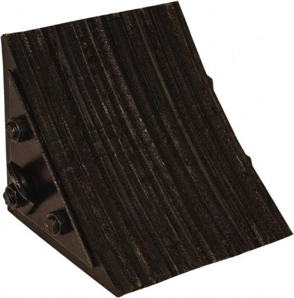 Buyers Products - 8-3/4" Wide x 8" High x 8" Deep, Rubber Wheel Chock - USA Tool & Supply