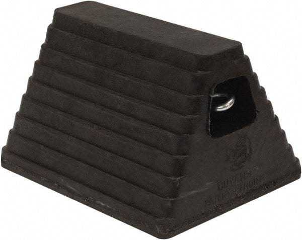Buyers Products - 10" Wide x 6" High x 8" Deep, Rubber Wheel Chock - USA Tool & Supply