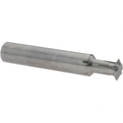 Accupro - 1/2° 1/2" Cut Diam, 0.109" Cut Width, 1/2" Shank, Solid Carbide Double-Angle Cutter - USA Tool & Supply