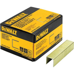 DeWALT - 1" Long x 1/16" Wide, 16 Gauge Crowned Construction Staple - Steel, Galvanized Finish - USA Tool & Supply