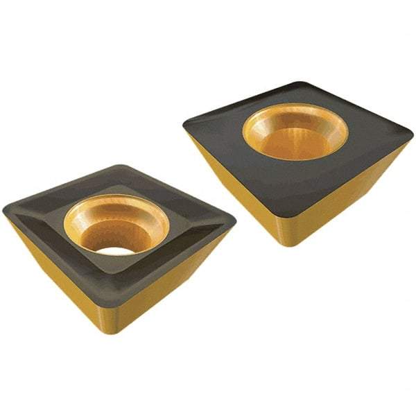 Iscar - SDHW100408 TN Grade IC882 Carbide Milling Insert - TiAlN/TiN Finish, 4.5mm Thick, 0.8mm Corner Radius - USA Tool & Supply