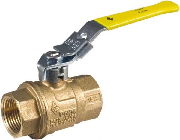 BONOMI - 2" Pipe, Full Port, Brass Ball Valve - Exact Industrial Supply