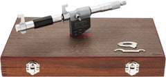 SPI - 4 to 5" Range, 0.00005" Resolution, Ratchet Stop Thimble, Electronic Inside & Tubular Micrometer - USA Tool & Supply