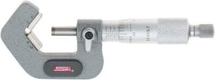 SPI - 0.2 to 1 Inch Measurement, 5 Flutes Measured, Ratchet Stop Thimble, Mechanical V Anvil Micrometer - 0.0001 Inch Accuracy, Carbide Face - USA Tool & Supply