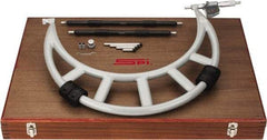 SPI - Electronic, 12 to 16 Range, Carbide Face Interchangeable Anvil Micrometer - 0.0004" Accuracy, 0.00005" Graduation - USA Tool & Supply