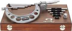 SPI - Electronic, 0 to 6 Range, Carbide Face Interchangeable Anvil Micrometer - 0.0002" Accuracy, 0.00005" Graduation - USA Tool & Supply