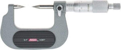 SPI - 1 Inch, Ratchet Stop, Mechanical Point Micrometer - Accurate up to 0.0001 Inch, 30° Point Angle - USA Tool & Supply