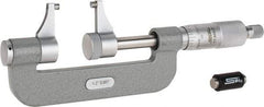 SPI - 1 to 2" Range, 0.001" Graduation, Mechanical Outside Micrometer - Ratchet Stop Thimble, Accurate to 0.00025" - USA Tool & Supply