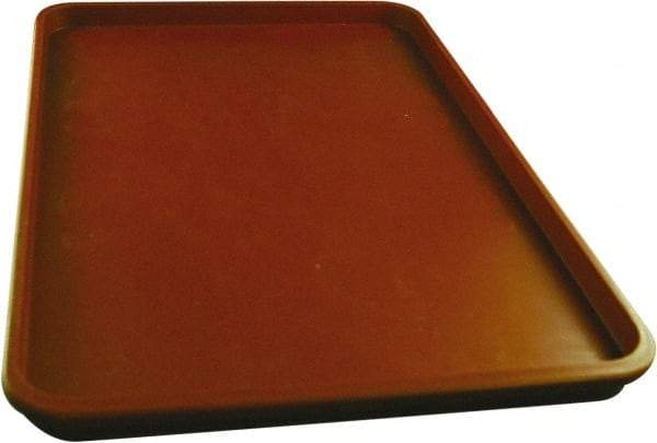 Made in USA - 14-1/4" Long x 9-1/2" Wide x 1-1/4" Deep Lid Tray - Polypropylene - USA Tool & Supply
