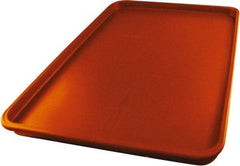 Made in USA - 14-1/4" Long x 9-1/2" Wide x 1-1/4" Deep Lid Tray - Polypropylene - USA Tool & Supply