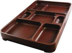 Made in USA - 14-1/4" Long x 9-1/2" Wide x 1-3/4" Deep Tray - Polypropylene - USA Tool & Supply