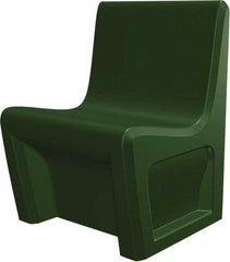 Made in USA - Green Polyethylene Guest Chair - 24" Wide x 33" High - USA Tool & Supply