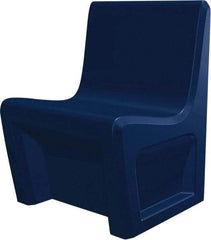 Made in USA - Slate Blue Polyethylene Guest Chair - 24" Wide x 33" High - USA Tool & Supply