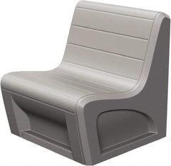 Made in USA - Grey Polyethylene Guest Chair - 31" Wide x 33" High - USA Tool & Supply