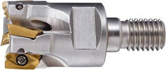 OSG - 17mm Cut Diam, 27mm OAL, Indexable Square Shoulder End Mill - ZD_T11... Inserts, M8 Modular Connection, 90° Lead Angle, Through Coolant, Series 78016 - USA Tool & Supply