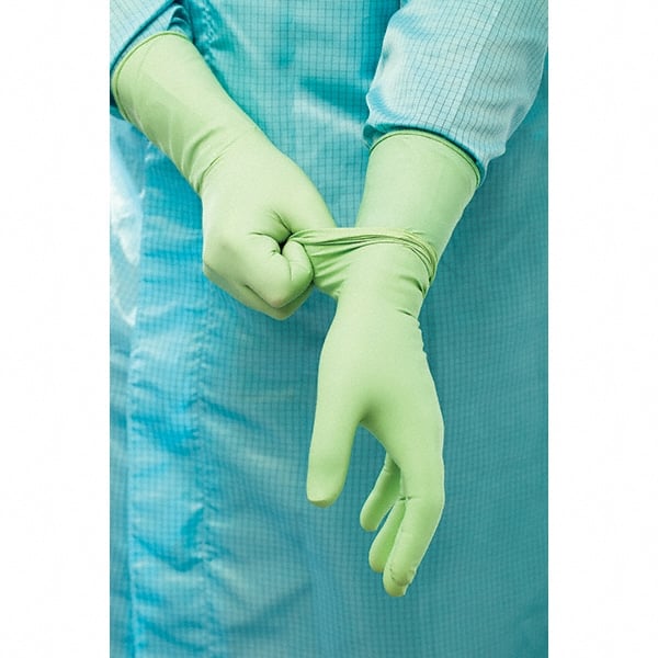 BioClean - Size 8.5, 6.3 mil, Cleanroom Grade, Powder Free Neoprene Disposable Gloves - USA Tool & Supply