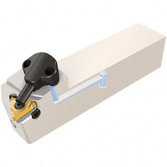 Iscar - 24N287PENTA C Grade IC908, 2.87mm Cutting Width Carbide Grooving Insert - 6.2mm Max Depth of Cut, 0.2mm Corner Radius, TiAlN Finish - USA Tool & Supply