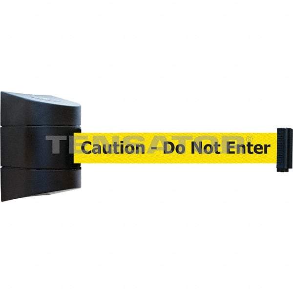 Tensator - 5-1/2" High x 3-1/4" Long x 3-1/4" Wide Magnetic Wall Mount Barrier - Metal, Black Powdercoat Finish, Black, Use with Wall Mount - USA Tool & Supply