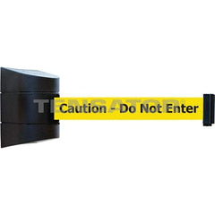 Tensator - 5-1/2" High x 3-1/4" Long x 3-1/4" Wide Magnetic Wall Mount Barrier - Metal, Black Powdercoat Finish, Black, Use with Wall Mount - USA Tool & Supply
