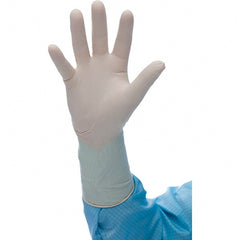 BioClean - Size 8, 4.33 mil, Medical Grade, Powder Free Neoprene Disposable Gloves - USA Tool & Supply