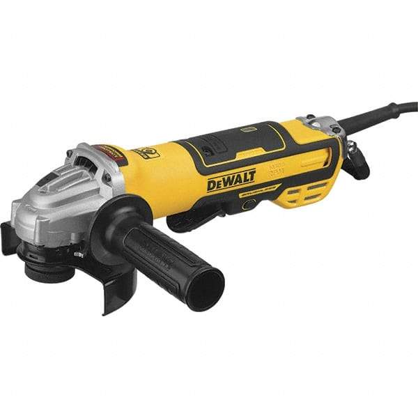 DeWALT - 5" Wheel Diam, 10,500 RPM, Corded Angle & Disc Grinder - 5/8-11 Spindle, 13 Amps - USA Tool & Supply